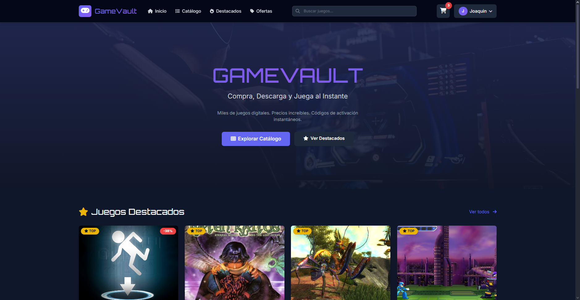 GameVault - E-Commerce de Videojuegos